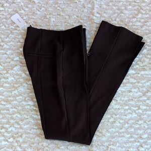 SPANX Tall Ponte Micro Flare Small Chocolate Truffle Brown Perfect Pant